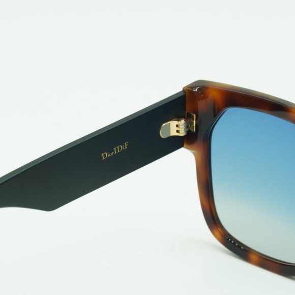 BRAND NEW DIOR DIORID 1/F 086 Dark Havana / Blue - Picture 6 of 12